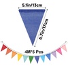 image:imageG2PLUS PreStrung Burlap Pennant Banners 39Ft Green Fabric Triangle Flag Bunting 36Pcs Pennant Banner Flags Garland for Golf Theme Party Birthday Wedding Baby Shower Party DecorationsMulti Color