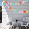 image:imageG2PLUS PreStrung Burlap Pennant Banners 39Ft Green Fabric Triangle Flag Bunting 36Pcs Pennant Banner Flags Garland for Golf Theme Party Birthday Wedding Baby Shower Party Decorations6 Color