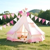 image:imageG2PLUS PreStrung Burlap Pennant Banners 39Ft Green Fabric Triangle Flag Bunting 36Pcs Pennant Banner Flags Garland for Golf Theme Party Birthday Wedding Baby Shower Party DecorationsPink