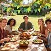 image:imageG2PLUS PreStrung Burlap Pennant Banners 39Ft Green Fabric Triangle Flag Bunting 36Pcs Pennant Banner Flags Garland for Golf Theme Party Birthday Wedding Baby Shower Party DecorationsGradient Green
