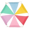 image:imageG2PLUS PreStrung Burlap Pennant Banners 39Ft Green Fabric Triangle Flag Bunting 36Pcs Pennant Banner Flags Garland for Golf Theme Party Birthday Wedding Baby Shower Party Decorations6 Color