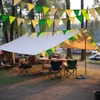 image:imageG2PLUS PreStrung Burlap Pennant Banners 39Ft Green Fabric Triangle Flag Bunting 36Pcs Pennant Banner Flags Garland for Golf Theme Party Birthday Wedding Baby Shower Party DecorationsGreen and Yellow