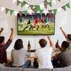 image:imageG2PLUS PreStrung Burlap Pennant Banners 39Ft Green Fabric Triangle Flag Bunting 36Pcs Pennant Banner Flags Garland for Golf Theme Party Birthday Wedding Baby Shower Party DecorationsGreen Brown White