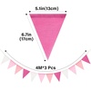 image:imageG2PLUS PreStrung Burlap Pennant Banners 39Ft Green Fabric Triangle Flag Bunting 36Pcs Pennant Banner Flags Garland for Golf Theme Party Birthday Wedding Baby Shower Party DecorationsPink