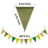 image:imageG2PLUS PreStrung Burlap Pennant Banners 39Ft Green Fabric Triangle Flag Bunting 36Pcs Pennant Banner Flags Garland for Golf Theme Party Birthday Wedding Baby Shower Party DecorationsGreen and Yellow