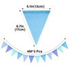 image:imageG2PLUS PreStrung Burlap Pennant Banners 39Ft Green Fabric Triangle Flag Bunting 36Pcs Pennant Banner Flags Garland for Golf Theme Party Birthday Wedding Baby Shower Party DecorationsBlue