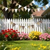 image:imageG2PLUS PreStrung Burlap Pennant Banners 39Ft Green Fabric Triangle Flag Bunting 36Pcs Pennant Banner Flags Garland for Golf Theme Party Birthday Wedding Baby Shower Party DecorationsGradient Brown