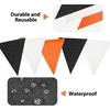 image:imageG2PLUS PreStrung Burlap Pennant Banners 39Ft Green Fabric Triangle Flag Bunting 36Pcs Pennant Banner Flags Garland for Golf Theme Party Birthday Wedding Baby Shower Party DecorationsBlack and Orange