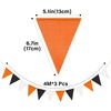 image:imageG2PLUS PreStrung Burlap Pennant Banners 39Ft Green Fabric Triangle Flag Bunting 36Pcs Pennant Banner Flags Garland for Golf Theme Party Birthday Wedding Baby Shower Party DecorationsBlack and Orange