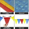 image:imageG2PLUS PreStrung Burlap Pennant Banners 39Ft Green Fabric Triangle Flag Bunting 36Pcs Pennant Banner Flags Garland for Golf Theme Party Birthday Wedding Baby Shower Party DecorationsRed Yellow Blue