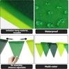 image:imageG2PLUS PreStrung Burlap Pennant Banners 39Ft Green Fabric Triangle Flag Bunting 36Pcs Pennant Banner Flags Garland for Golf Theme Party Birthday Wedding Baby Shower Party DecorationsGradient Green
