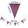 image:imageG2PLUS PreStrung Burlap Pennant Banners 39Ft Green Fabric Triangle Flag Bunting 36Pcs Pennant Banner Flags Garland for Golf Theme Party Birthday Wedding Baby Shower Party DecorationsPurple