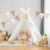 image:imageG2PLUS PreStrung Burlap Pennant Banners 39Ft Green Fabric Triangle Flag Bunting 36Pcs Pennant Banner Flags Garland for Golf Theme Party Birthday Wedding Baby Shower Party DecorationsBrown and Beige