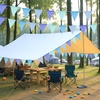 image:imageG2PLUS PreStrung Burlap Pennant Banners 39Ft Green Fabric Triangle Flag Bunting 36Pcs Pennant Banner Flags Garland for Golf Theme Party Birthday Wedding Baby Shower Party DecorationsBlue