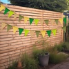 image:imageG2PLUS PreStrung Burlap Pennant Banners 39Ft Green Fabric Triangle Flag Bunting 36Pcs Pennant Banner Flags Garland for Golf Theme Party Birthday Wedding Baby Shower Party DecorationsSage Green