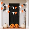 image:imageG2PLUS PreStrung Burlap Pennant Banners 39Ft Green Fabric Triangle Flag Bunting 36Pcs Pennant Banner Flags Garland for Golf Theme Party Birthday Wedding Baby Shower Party DecorationsBlack and Orange