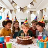 image:imageG2PLUS PreStrung Burlap Pennant Banners 39Ft Green Fabric Triangle Flag Bunting 36Pcs Pennant Banner Flags Garland for Golf Theme Party Birthday Wedding Baby Shower Party DecorationsGradient Brown