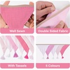 image:imageG2PLUS PreStrung Fabric Triangle Banner Garland 85ft DoubleSided Cotton Bunting Flags Reusable Pennant Banner for Boho Birthday Party Baby Shower Nursery DecorPastel Mix ColorPink Color
