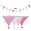 image:imageG2PLUS PreStrung Fabric Triangle Banner Garland 85ft DoubleSided Cotton Bunting Flags Reusable Pennant Banner for Boho Birthday Party Baby Shower Nursery DecorPastel Mix ColorPink Color