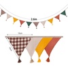 image:imageG2PLUS PreStrung Fabric Triangle Banner Garland 85ft DoubleSided Cotton Bunting Flags Reusable Pennant Banner for Boho Birthday Party Baby Shower Nursery DecorPastel Mix ColorAutumn Harvest Color