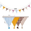 image:imageG2PLUS PreStrung Fabric Triangle Banner Garland 85ft DoubleSided Cotton Bunting Flags Reusable Pennant Banner for Boho Birthday Party Baby Shower Nursery DecorPastel Mix ColorPastel Mix Color