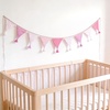image:imageG2PLUS PreStrung Fabric Triangle Banner Garland 85ft DoubleSided Cotton Bunting Flags Reusable Pennant Banner for Boho Birthday Party Baby Shower Nursery DecorPastel Mix ColorPink Color