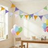 image:imageG2PLUS PreStrung Fabric Triangle Banner Garland 85ft DoubleSided Cotton Bunting Flags Reusable Pennant Banner for Boho Birthday Party Baby Shower Nursery DecorPastel Mix ColorMacaron Mix Color