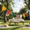 image:imageG2PLUS PreStrung Fabric Triangle Banner Garland 85ft DoubleSided Cotton Bunting Flags Reusable Pennant Banner for Boho Birthday Party Baby Shower Nursery DecorPastel Mix ColorAutumn Harvest Color