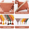 image:imageG2PLUS PreStrung Fabric Triangle Banner Garland 85ft DoubleSided Cotton Bunting Flags Reusable Pennant Banner for Boho Birthday Party Baby Shower Nursery DecorPastel Mix ColorAutumn Harvest Color