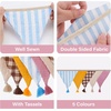 image:imageG2PLUS PreStrung Fabric Triangle Banner Garland 85ft DoubleSided Cotton Bunting Flags Reusable Pennant Banner for Boho Birthday Party Baby Shower Nursery DecorPastel Mix ColorPastel Mix Color