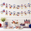 image:imageG2PLUS PreStrung Goose Birthday Banner 196Ft Pink Bow Cute Goose Party Bunting Garland One Silly Goose Banner for Baby Shower Toddler Birthday Nursery Room Spring Party DecorationsRed Blue White