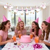 image:imageG2PLUS PreStrung Goose Birthday Banner 196Ft Pink Bow Cute Goose Party Bunting Garland One Silly Goose Banner for Baby Shower Toddler Birthday Nursery Room Spring Party DecorationsPink