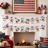 image:imageG2PLUS PreStrung Goose Birthday Banner 196Ft Pink Bow Cute Goose Party Bunting Garland One Silly Goose Banner for Baby Shower Toddler Birthday Nursery Room Spring Party DecorationsRed Blue White