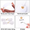 image:imageG2PLUS Price Tags with String 24x47 in Blank Labeling Tags White Paper Hang Tag with Reinforced Hole for Shipping Clothing Pricing Marking Gift WrappingWhite Brownqty Unknown
