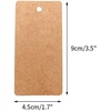 image:imageG2PLUS Price Tags with String 24x47 in Blank Labeling Tags White Paper Hang Tag with Reinforced Hole for Shipping Clothing Pricing Marking Gift WrappingBrown100pcs