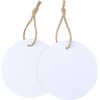 image:imageG2PLUS Round Gift Tags with String25 Inches Blank Circle Kraft Paper Tags 100 PCS Large Round Craft Labeling Tag for Wedding Birthday Christmas Party FavorsWhite