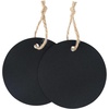 image:imageG2PLUS Round Gift Tags with String25 Inches Blank Circle Kraft Paper Tags 100 PCS Large Round Craft Labeling Tag for Wedding Birthday Christmas Party FavorsBlack