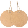image:imageG2PLUS Round Gift Tags with String25 Inches Blank Circle Kraft Paper Tags 100 PCS Large Round Craft Labeling Tag for Wedding Birthday Christmas Party FavorsKraft