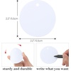 image:imageG2PLUS Round Gift Tags with String25 Inches Blank Circle Kraft Paper Tags 100 PCS Large Round Craft Labeling Tag for Wedding Birthday Christmas Party FavorsWhite