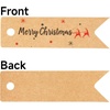 image:imageG2PLUS Small Merry Christmas Tags  100Pcs Deer Kraft Paper Gift Tags with String for Gift Wrapping Goodies Bags Christmas Holiday Party Favors28x08100 Pcs Kraft Mini Merry Christmas Elks Tags