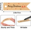 image:imageG2PLUS Small Merry Christmas Tags  100Pcs Deer Kraft Paper Gift Tags with String for Gift Wrapping Goodies Bags Christmas Holiday Party Favors28x08100 Pcs Kraft Mini Merry Christmas Elks Tags