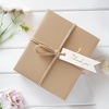 image:imageG2PLUS Small Merry Christmas Tags  100Pcs Deer Kraft Paper Gift Tags with String for Gift Wrapping Goodies Bags Christmas Holiday Party Favors28x08Small White Goldthank You