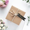 image:imageG2PLUS Small Merry Christmas Tags  100Pcs Deer Kraft Paper Gift Tags with String for Gift Wrapping Goodies Bags Christmas Holiday Party Favors28x08Small Black Goldthank You