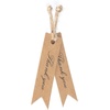image:imageG2PLUS Small Merry Christmas Tags  100Pcs Deer Kraft Paper Gift Tags with String for Gift Wrapping Goodies Bags Christmas Holiday Party Favors28x08Small Brown Blackthank You