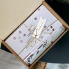 image:imageG2PLUS Small Merry Christmas Tags  100Pcs Deer Kraft Paper Gift Tags with String for Gift Wrapping Goodies Bags Christmas Holiday Party Favors28x08Small White Goldthank You