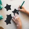 image:imageG2PLUS Star Gift Tags 100PCS Blank Star Shaped Tags Kraft Paper Gift Tag with String for Present Wrapping Wedding Graduation Christmas Party Favors BlackBlack Blank Star