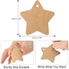 image:imageG2PLUS Star Gift Tags 100PCS Blank Star Shaped Tags Kraft Paper Gift Tag with String for Present Wrapping Wedding Graduation Christmas Party Favors BlackBrown Blank Star