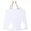 image:imageG2PLUS Star Gift Tags 100PCS Blank Star Shaped Tags Kraft Paper Gift Tag with String for Present Wrapping Wedding Graduation Christmas Party Favors BlackWhite Christmas Tree