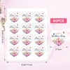 image:imageG2PLUS Summer Gift Stickers  60Pcs Happy Summer Stickers 2 Inch Round Ice Cream Label Sticker for Envelope Seals Gift Cards Bags Small Business Hawaii Tropical Luau Party FavorsHeart Mothers Day