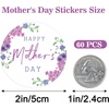 image:imageG2PLUS Summer Gift Stickers  60Pcs Happy Summer Stickers 2 Inch Round Ice Cream Label Sticker for Envelope Seals Gift Cards Bags Small Business Hawaii Tropical Luau Party FavorsRound Mothers Day